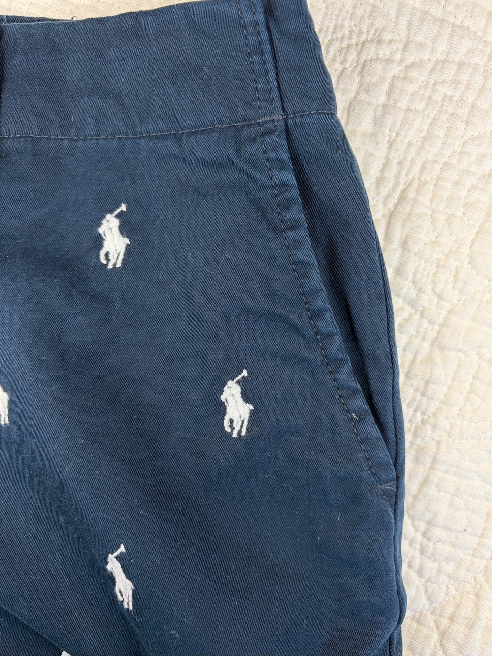 Ralph Lauren Navy Polo Embroidered Women’s Shorts - Picture 7 of 7